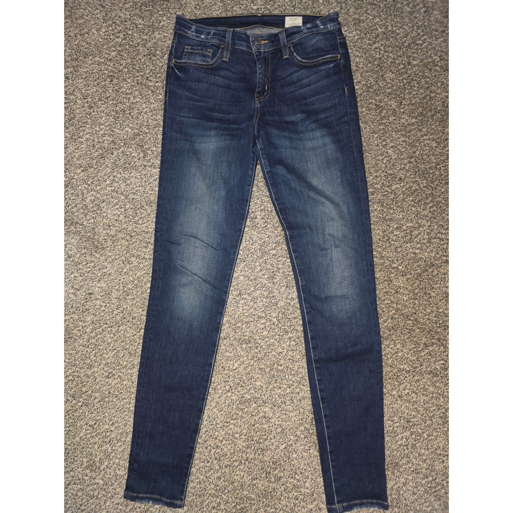 Bridge by GLY Womens Mid Rise Skinny Jeans Dark Wash Indigo BG5054L Size 27